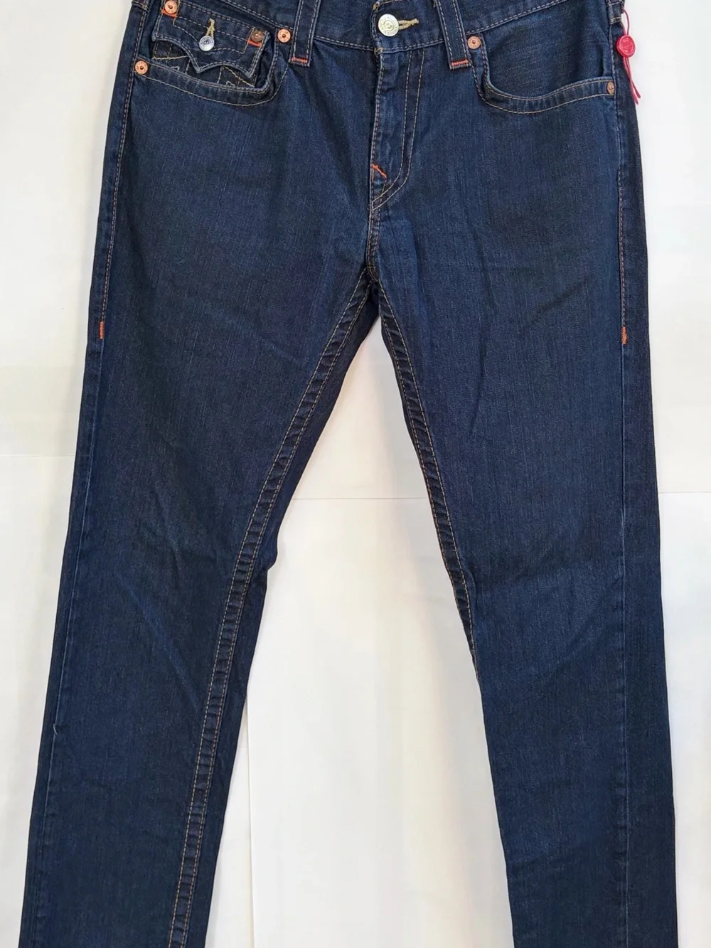 True Religion Section Skinny Jeans Dark Wash Flap Pocket